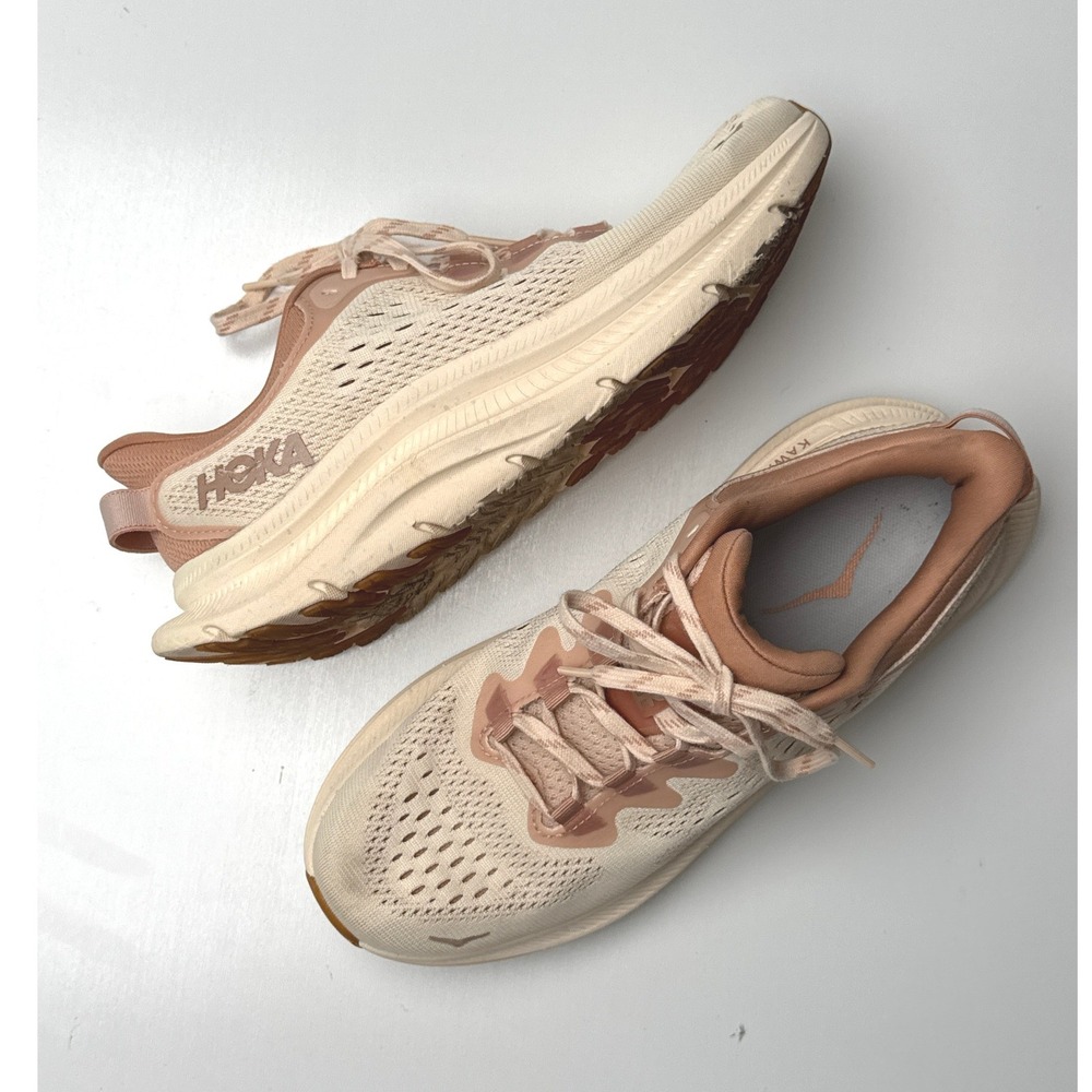 Hoka Kawana 2 Women 8B Running Shoes Vanilla Rose Gold 1147913 VSN Sneaker - Picture 1 of 13
